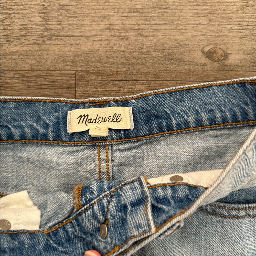 Madewell Rigid Denim A-Line Mini Skirt 25 - Picture 6 of 7